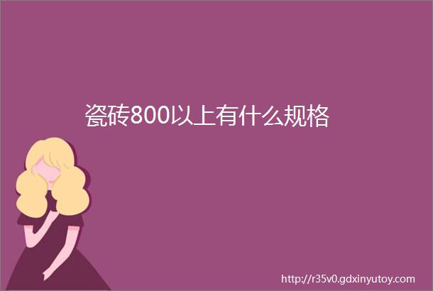 瓷砖800以上有什么规格